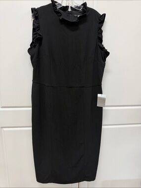Maggy London Black Sleeveless Sheath Dress.  NEW.